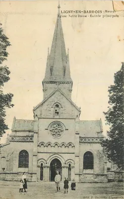 Ligny-en-Barrois (Meuse) — Igreja de Nossa Senhora — Entrada principal — Edit P. Gellifière, Ligny