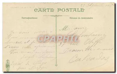 Dieppe — Rynek rybniczy — Wydawca: C. P. H. — Rewers