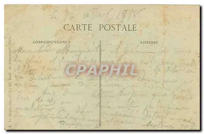 Fismes — Hotel de Ville (lado Norte) — C. G., editor, Fismes — Verso