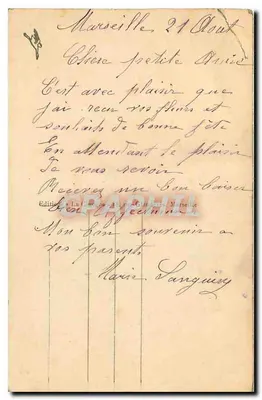 Marsiglia — Notre-Dame de la Garde — Edizione La Châtaigneraie — Verso