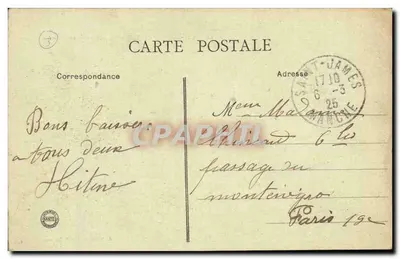 Le Mont-Saint-Michel (Manche) - Ovelhas no Piquete — editor Pasteur, número de série não visível — Verso