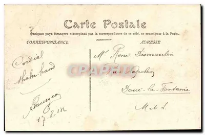 Angers — Antigo Claustro da Abadia de São Aubin — Editor B. n°56 — Verso