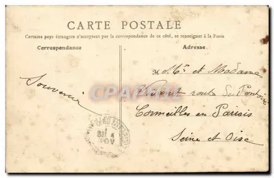 Angers - Fontanna Mail i Rada Miasta — P. Davivier, wyd., Angers, nr 76 — Rewers