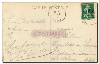 Marselha - Elevadores de N.D. da Guarda — Verso