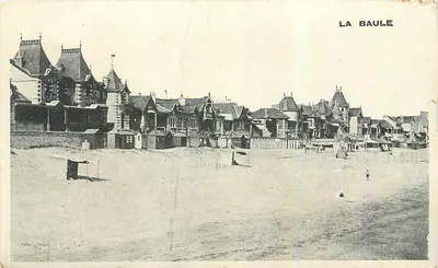 Bilhete postal antigo La Baule