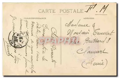 Dijon — Starsza Chartreuse de Champmol (XV wiek) — Darczyni: św. Jan Ewangelista i Filip Boldy — Wydawca R. G. S. n° 132 — Rewers