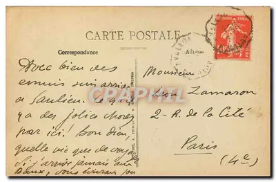 Saulieu — Os Capitólios — Jesus ressuscitado — P. Michaud, Saulieu — Verso