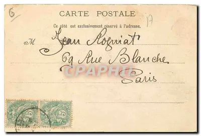 Cannes — Bulwar Croisette — widok zimowy — P. Le Bihan, nr 514 — Rewers