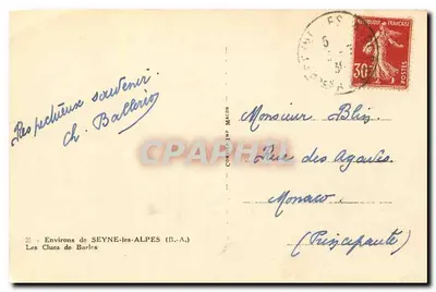 Les Clues de Barles — Arredores de Seyne-les-Alpes — editor Pim — Verso