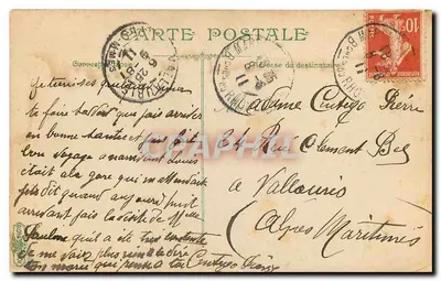 Marseille — De Poort van Aix — uitgever L. C. S. T. — Achterkant