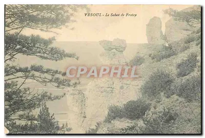 Vesoul - O Sabot de Frotey — vista dos rochedos e pinheiros
