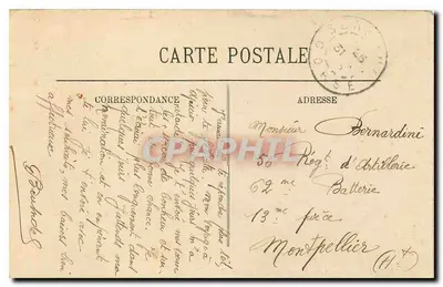 Ajaccio — Habitación donde nació Napoleón I — LL. n°32 — Reverso