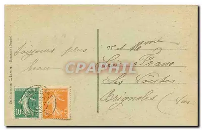 Vale da Loue - MOUTHIER-Haute-PIERRE - Estrada de Pontarlier - Percursos da Vieille-Roche — Verso
