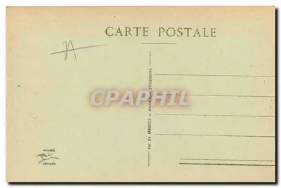 Mulhouse — Vista geral e Panorama dos Vosges — Editor Ch. Bergeret, Estrasburgo — Verso