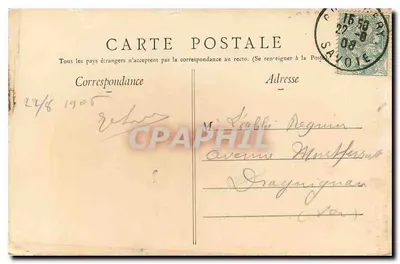 Chambéry — Kerk van de Metropool — Uitgave van de «Dames de France» — Achterkant