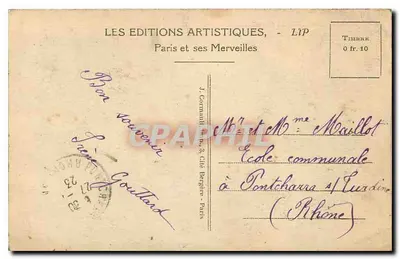 París — La Cámara de los Diputados — Les Éditions Artistiques, LIP — Reverso