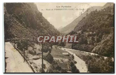 Os Pirineus — Estrada de Pierrefitte a Luz, A Gorge — Bloc frères, Bordeaux, n°20