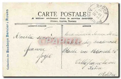 Lyon — Palácio de Justiça — Editor Staerck, Paris — Verso