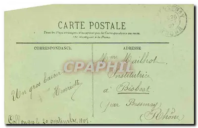 LYON — O Parque da Tête-d'Or — Armas da Cidade de Lyon — LL. — n° 379 — Verso