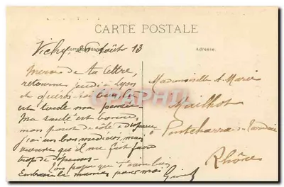 Vichy — Kasyno — Minalono, zdjęcie. Vichy — Rewers