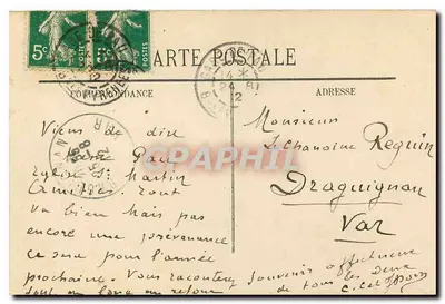 PAU (Basses-Pyrénées) — A Igreja de São Martinho e a Rua Jeanne d'Albret — editor L. ★, n° 2350 — Verso