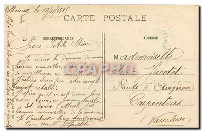 Torre do Castelo de Sillery (Marne) — após o bombardeio na Champagne — Visé Paris 9 — Verso