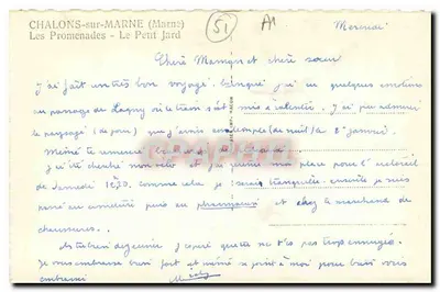Chalons-sur-Marne — Promenades — Le Petit Jardin — wydawca Dim — Rewers