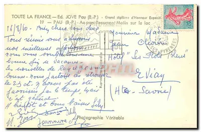 Pau — See Beaumont — Verlag JOVE (B.P.) — Rückseite
