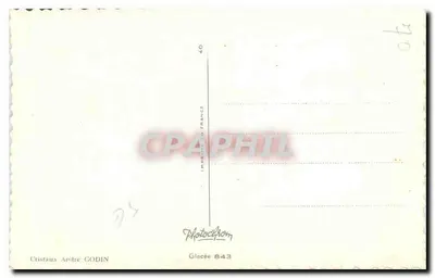 Estatua de mujer desnuda — rosas rojas y rosas — editor Cristaux André Godin, Glacée 843 — Reverso