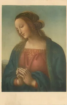 Cabeça da Virgem — Perugino — Edição Roberto Hoesch, Milão