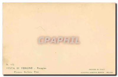 Cabeça da Virgem — Perugino — Edição Roberto Hoesch, Milão — Verso