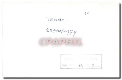 Gare de Tende — Train AL 668.1120 — Éditeur Série 50, n° 32.113.9 — Rewers