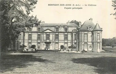 Montigny-sur-Avre (E.&L.) — O Castelo — Facha principal — G. Bonchier, editor de fotografia, Verneuil