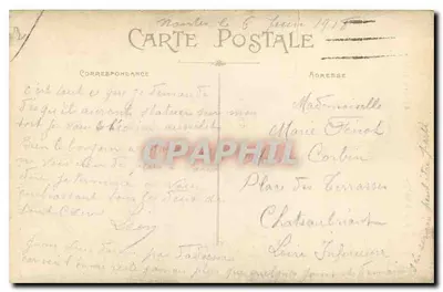 NANTES — Igreja de Santa Cruz — Coleção F. Chapeau Nantes -13e mille — Verso