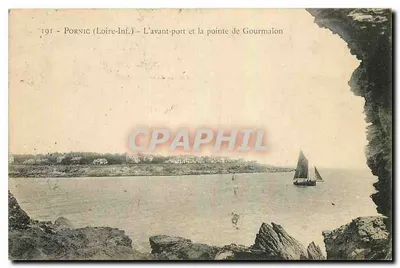 Pornic (Loire-Inf.) — O porto antigo e a ponta de Gourmalon