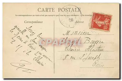 Pornic sob a luz da lua — Artaud-Nozais, Nantes — Verso