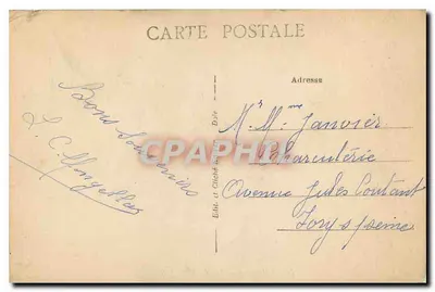 Bilhete postal antigo Jura Puttoresque Lago das Rousses — Verso
