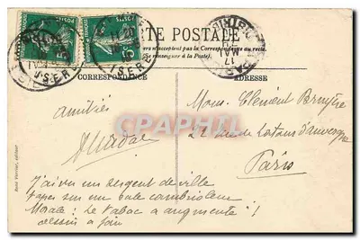 Chenne - O Ponte e o Coteau de la Bâtie — Sociedade Anônima dos Caminhos de Ferro do Leste, n°68 — Verso