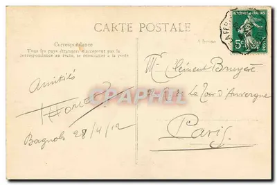 Bagnoles-de-l'Orne — Avenida do Dante — Pavilhão e Ponte Rusticos — Editor E.P.D. n°356 — Verso
