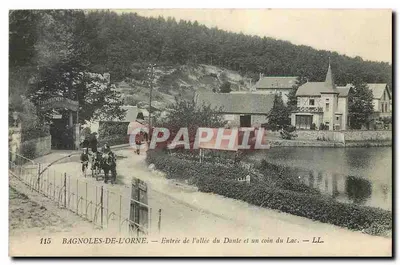 Bagnolles-de-l'Orne — Entrada da alameda do Danle e um canto do lago — LL.