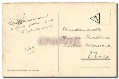 Aix-les-Bains — Casino Villa des Fleurs — Julllien frères, Phot. Éditeurs, Genève — Verso