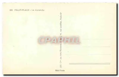 Pilat-Plage - Widok na brzeg - widok panoramiczny - Cie des Arts Photomécaniques, Paris-15e — Rewers