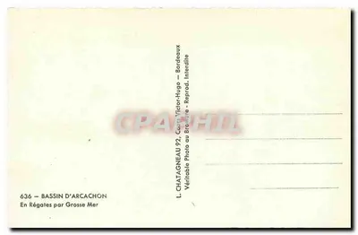 Basen w Arcachon — Regaty na Grosse Mer — L. Chatagneau 92, Centrum Victor-Hugo, Bordeaux — Rewers