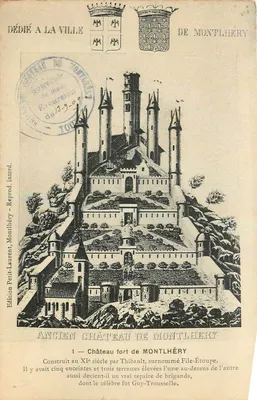 Antigo castelo de Montlhéry — Montlhéry — Edição Petit-Laurent, Montlhéry