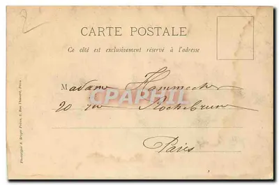 Mennecy (S.-&-O.) — Um dos pavilhões na extremidade da rue de Milly, onde Napoleão I dormiu na véspera de sua abdicação — Imp. A. Rideau, Mennecy — Verso