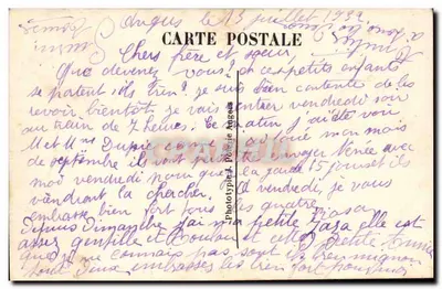 Angers — Jardim das Plantas — O Lago — P C — Verso