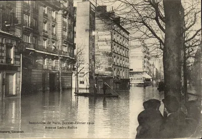 Inundação de Paris — Avenida Ledru-Rollin — Denhove, Liancourt