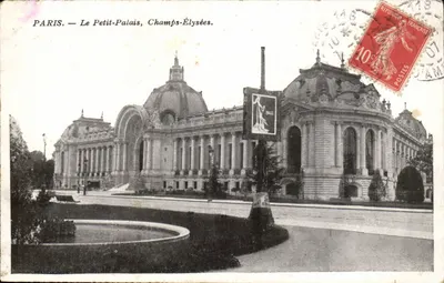 PARIS — O Pequeno Palácio, Campos Elísios — editor desconhecido, número de série 502