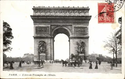 Paris — O Arco do Triunfo da Estrela — editor desconhecido, número de série não visível
