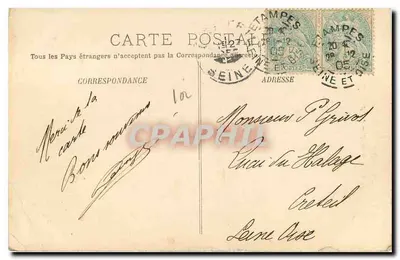 Étampes — Avenida de Coquerive — L. des G. — Verso
